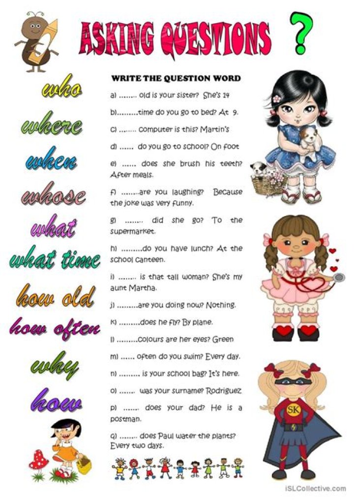 What is the question for asking name?