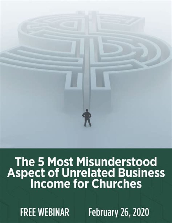 What is unrelated business income for a church?