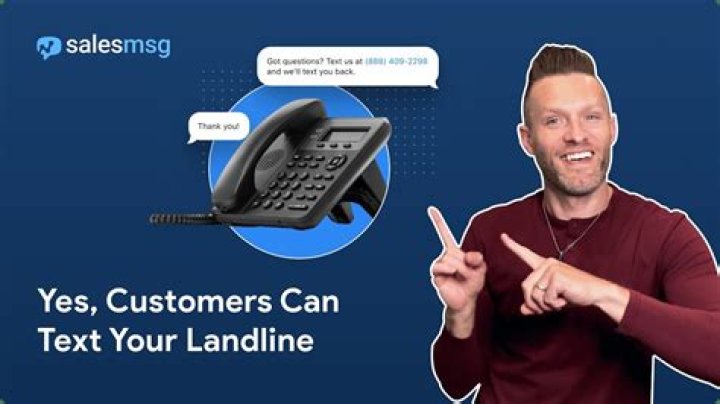 What message do you get when you text a landline?