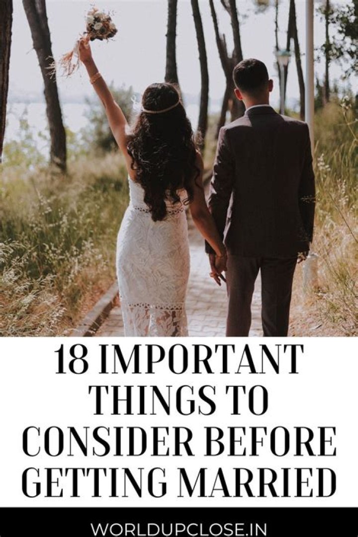 What should couples consider before getting married?
