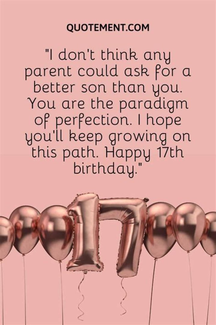 What should I expect from my 17 year old son?