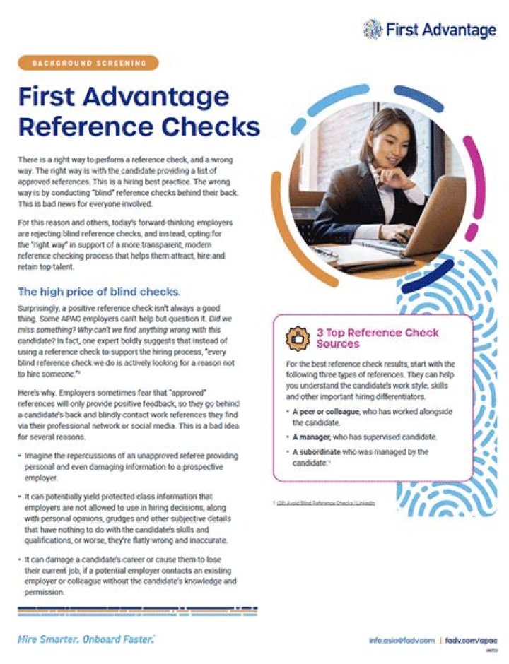 What shows up on First Advantage background check?