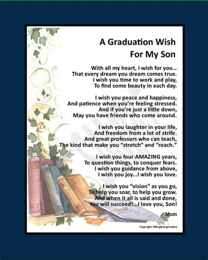 When did my son graduate from high school?