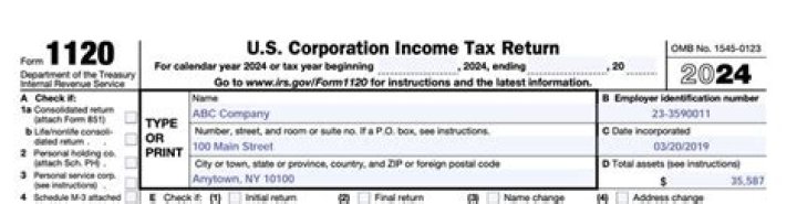When to file Form 1120 with the IRS?