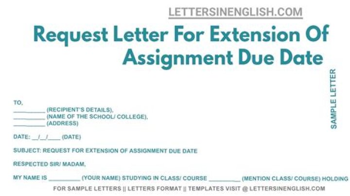 When to request an extension on a deadline?