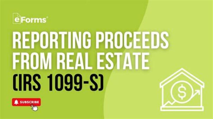When to use a Form 1099 for real estate?