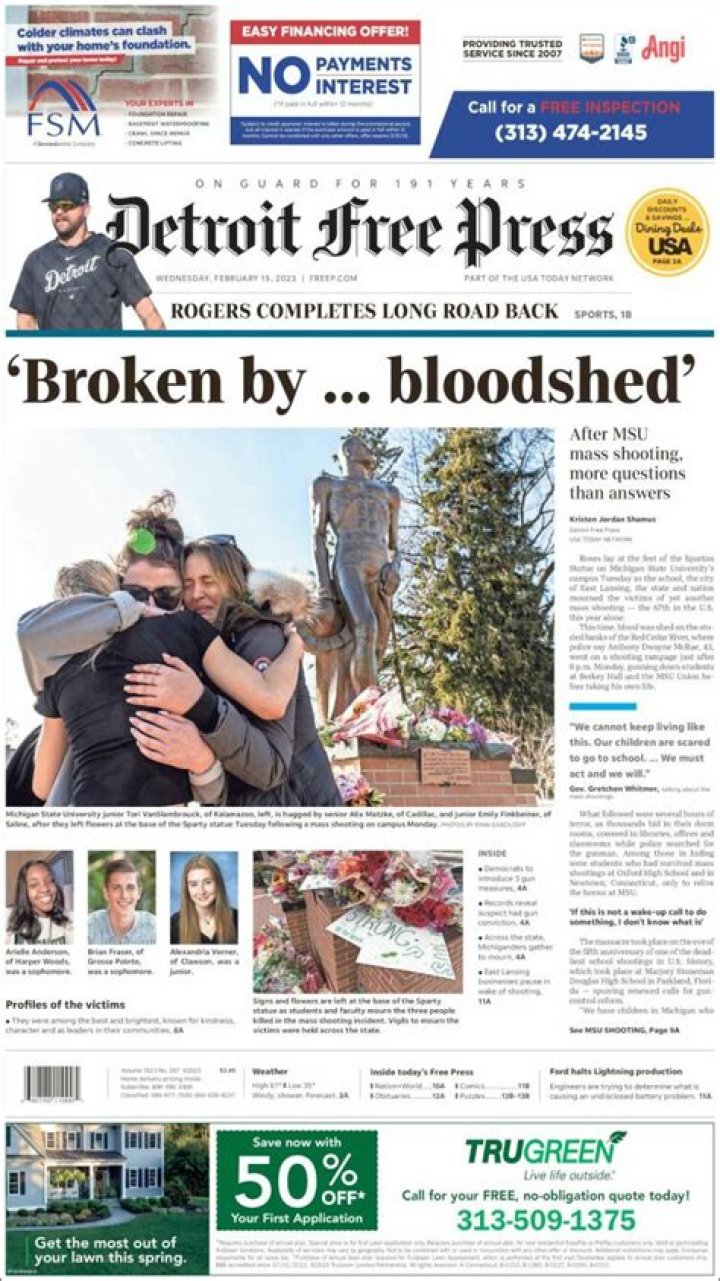Where can I find old Detroit Free Press articles?