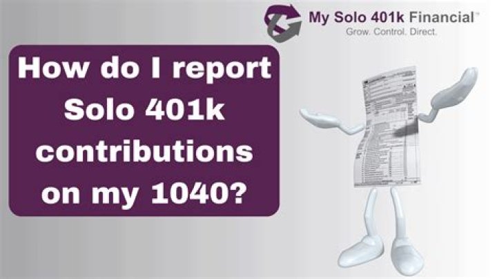 Where do you report 401k contributions on K-1?