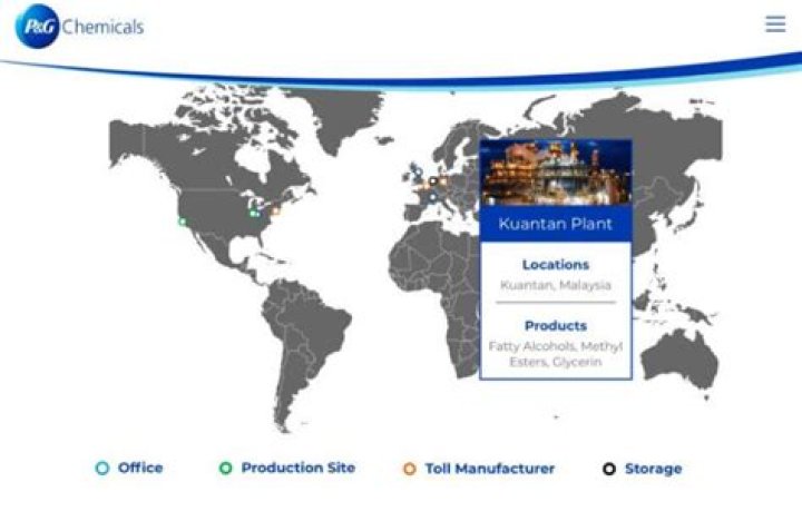 Where does Procter and Gamble manufacture?