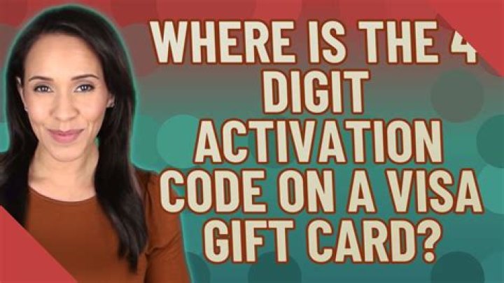 Where is the 4 digit PIN on a card?