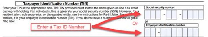 Where is the ITIN number located?