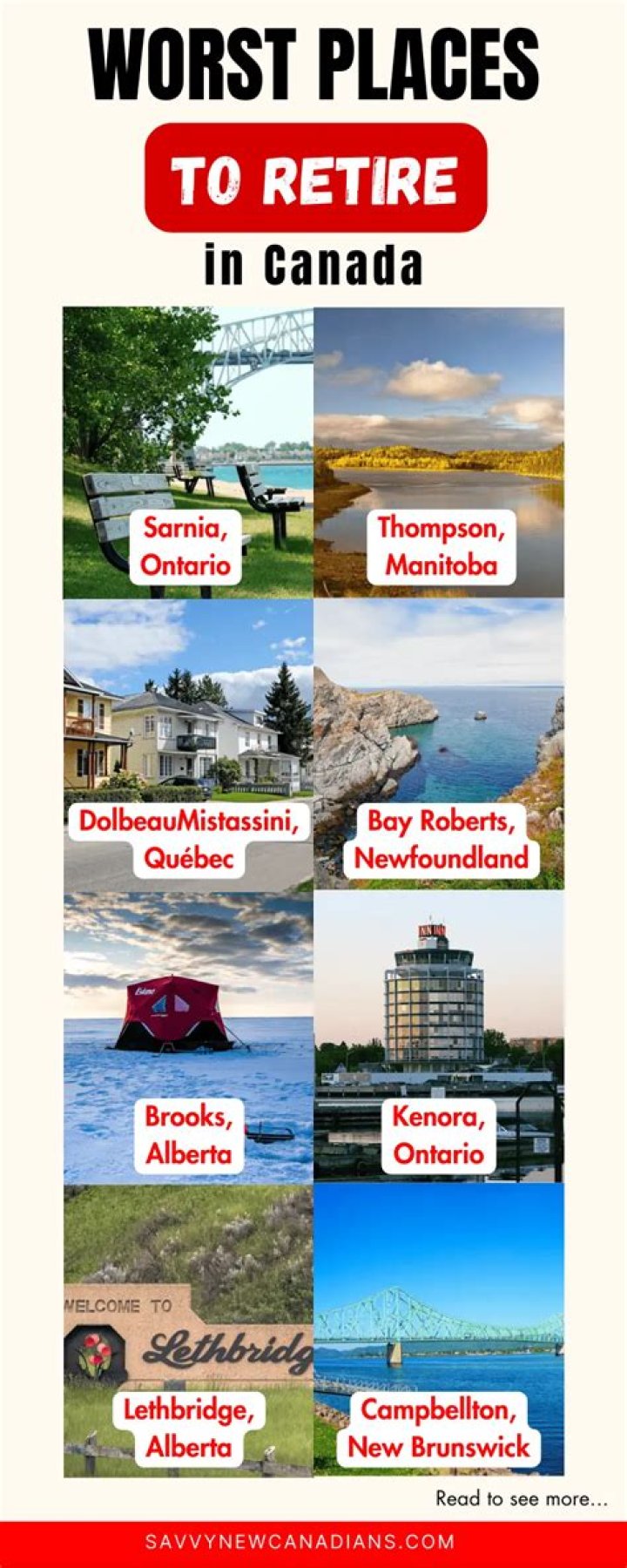 Where is the most affordable place to retire in Canada?