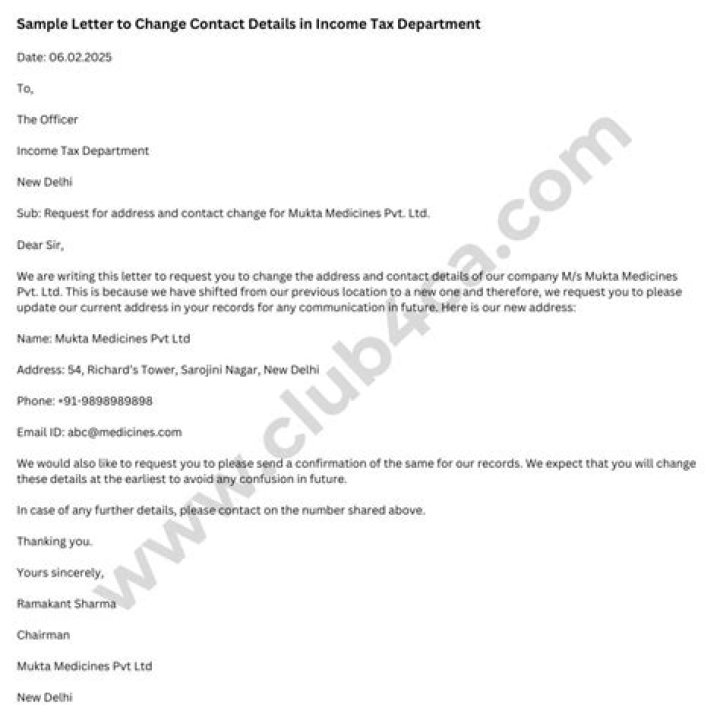 Where to send email to Income Tax Department?