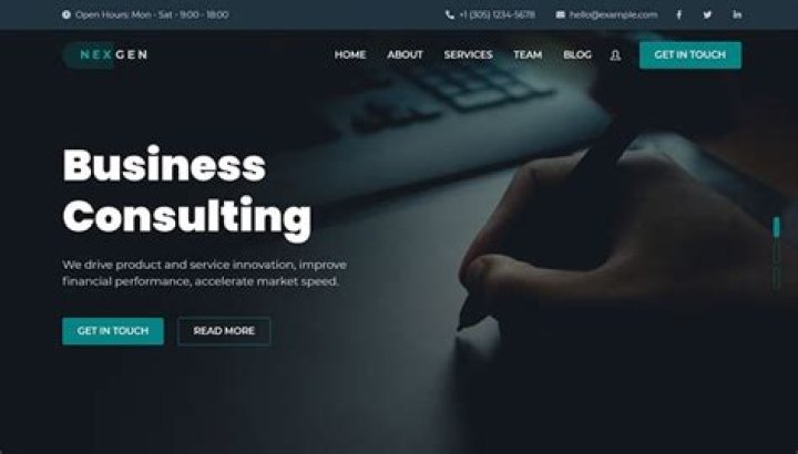 Which is the best small consulting firm website?