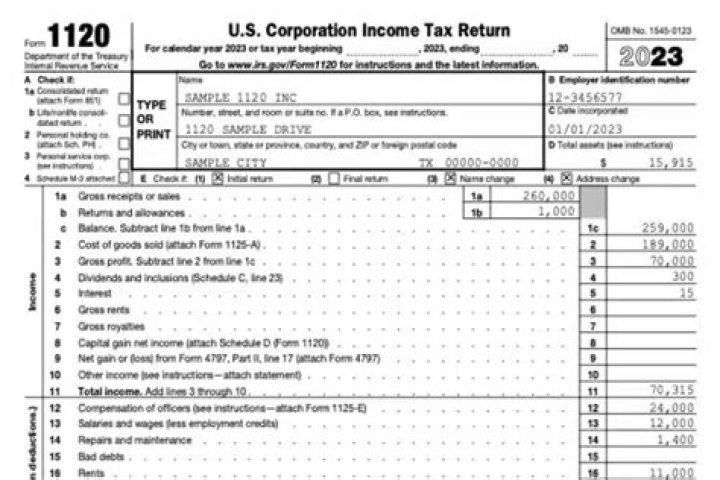Who can sign an 1120 tax return?