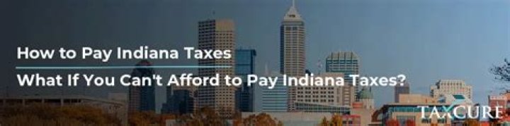 Who do I contact about my Indiana state taxes?