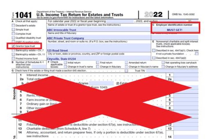 Who is required to file a 1041 tax return?