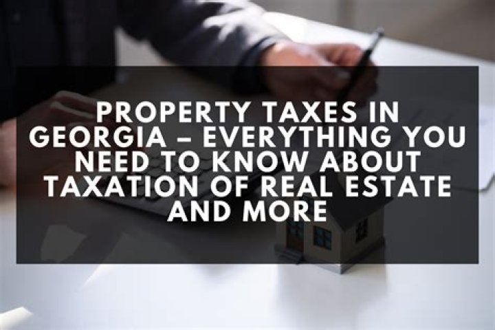 Who is responsible for collecting property taxes in Georgia?