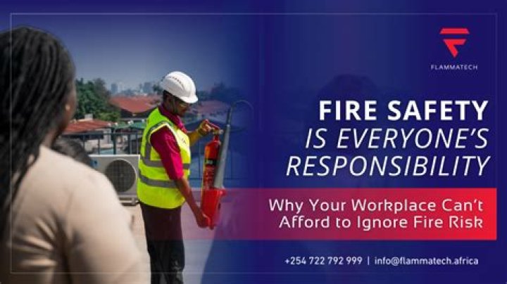 Who is responsible for fire safety in commercial premises?