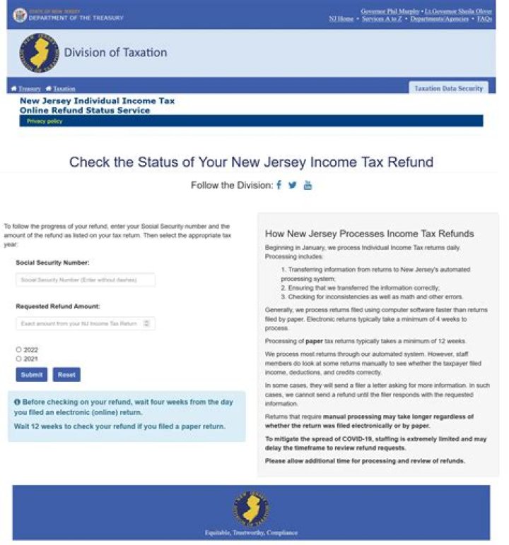 Who must file a New Jersey tax return?