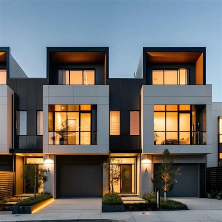 Who owns the exterior of a townhouse?