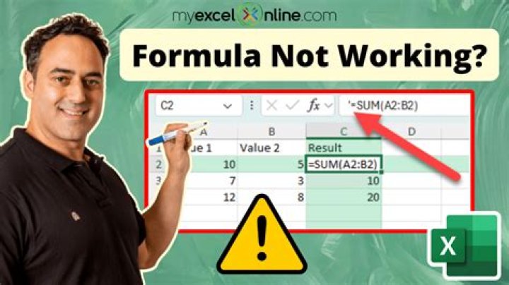 Why are my formulas in Excel not calculating?