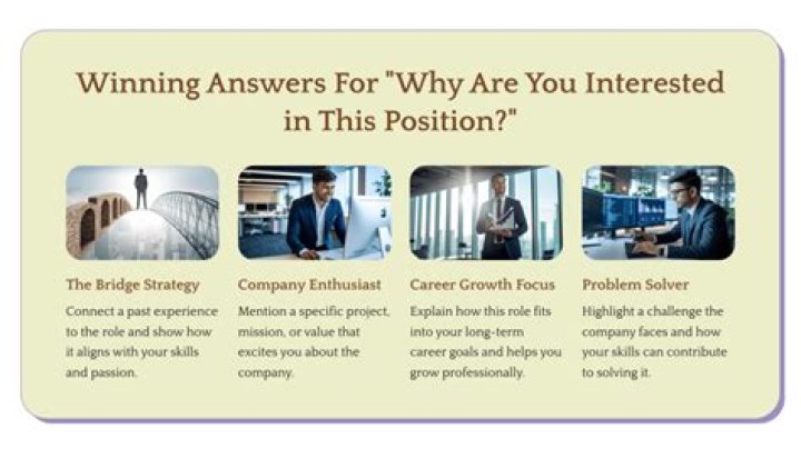 Why are you interested in this position as a team member?