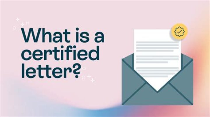 Why did I get a certified letter in the mail?