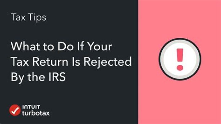 Why did my income tax get rejected?