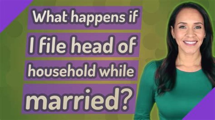 Will I get in trouble if I file head of household if married?